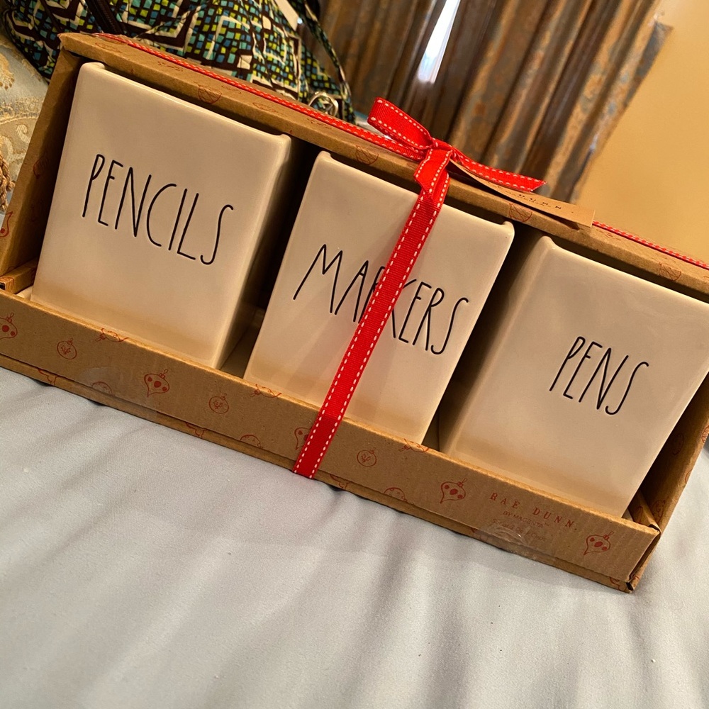 Rae Dunn pencil, pens, markers organizer